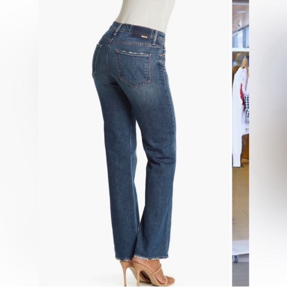 MOTHER The Kick It Jeans Straight Leg Denim Tell It To The Pope Size 29 - Picture 2 of 9